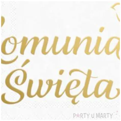 serwetki komunia swieta golabek partypal 33 cm 10 szt