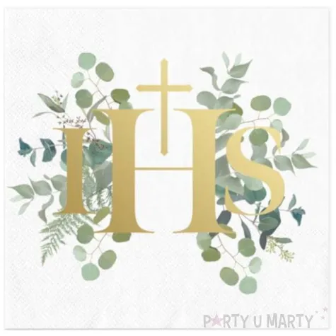 serwetki komunia swieta ihs eukaliptus partypal 33 cm 20 szt