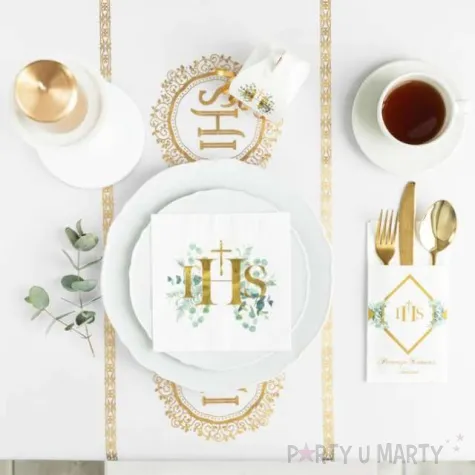 serwetki komunia swieta ihs eukaliptus partypal 33 cm 20 szt