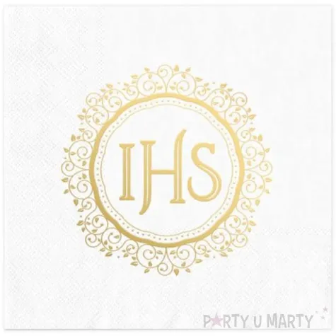 serwetki komunia swieta ihs ornament partypal 33 cm 10 szt