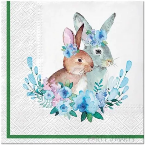 serwetki kroliczki wielkanocne paw 33 cm 20 szt