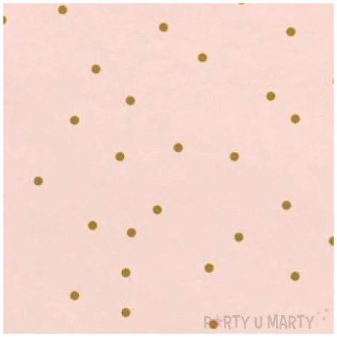 serwetki kropeczki rozowe partydeco 33 cm 20 szt