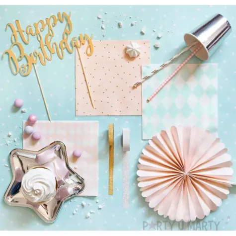 serwetki kropeczki rozowe partydeco 33 cm 20 szt