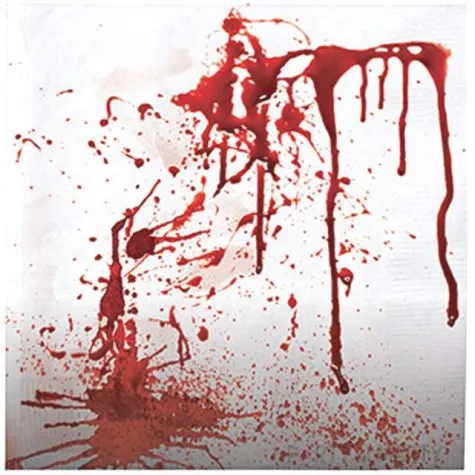 serwetki krwawe rozbryzgi 33 cm funny fashion 16 szt