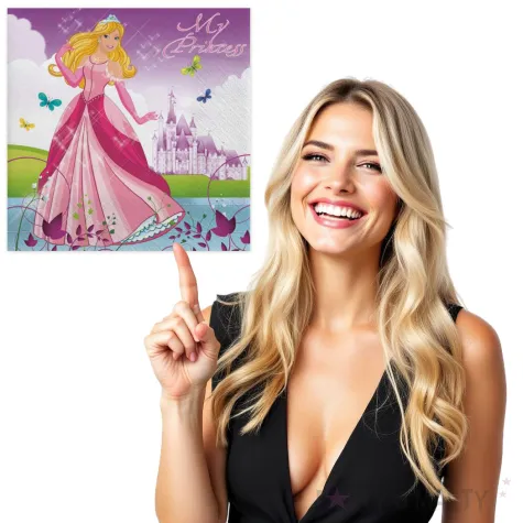 serwetki ksiezniczka maki 33 cm 20 szt