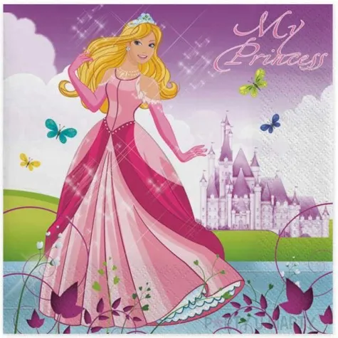 serwetki ksiezniczka maki 33 cm 20 szt