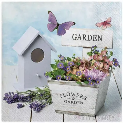 serwetki kwiatki do ogrodu maki 33 cm 20 szt