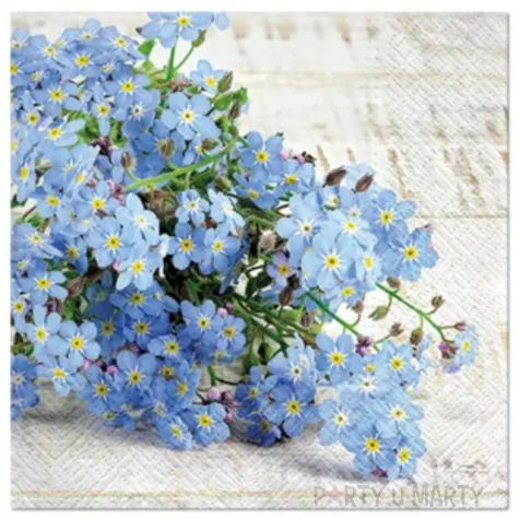 serwetki kwiaty blekitne paw 33 cm 20 szt