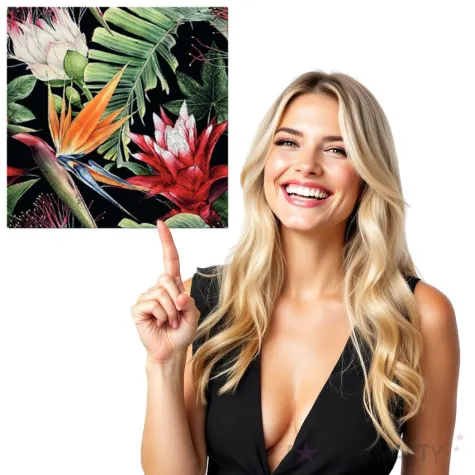 serwetki kwiaty tropikalne paw 33 cm 20 szt