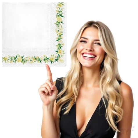 serwetki kwiecista ramka 33 cm 20 szt