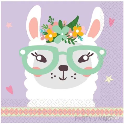 serwetki lama amscan 33 cm 16 szt