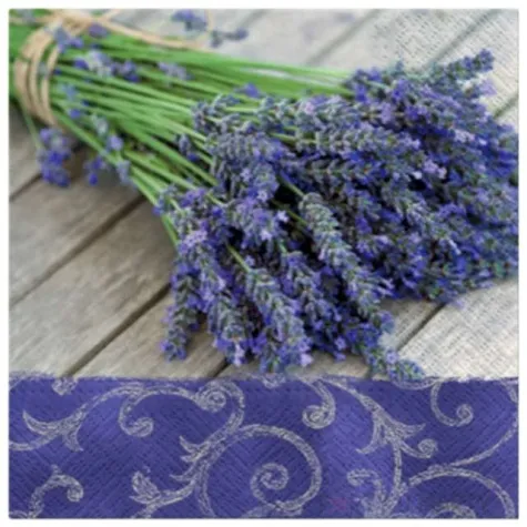 serwetki lawenda na wsi paw 33 cm 20 szt