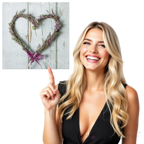 serwetki lawendowe serce paw 33 cm 20 szt