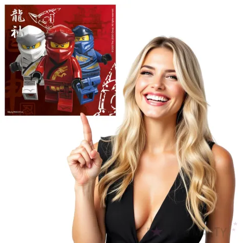 serwetki lego ninjago procos 33 cm 16 szt