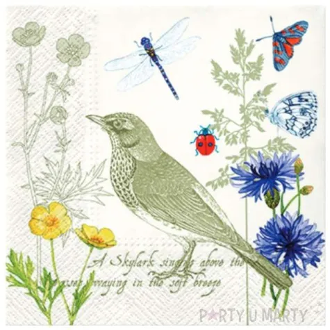 serwetki letni list paw 33 cm 20 szt