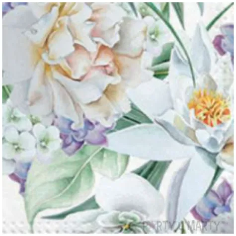 serwetki lilie i piwonie paw 33 cm 20 szt