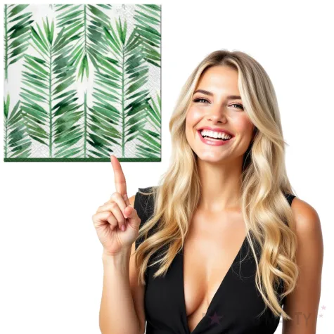 serwetki liscie palmowe paw 33 cm 20 szt