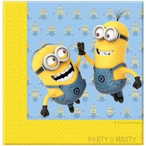serwetki lovely minions 33 cm procos 20 szt