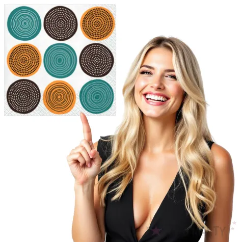 serwetki ludowe kolka paw 33 cm 20 szt