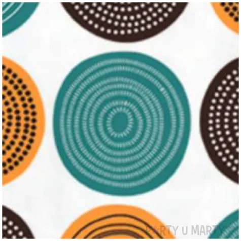 serwetki ludowe kolka paw 33 cm 20 szt