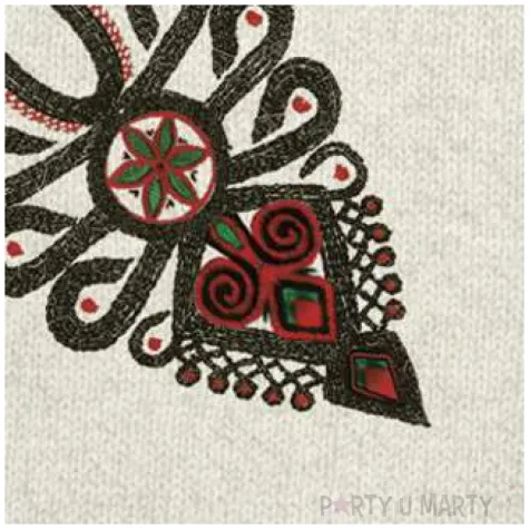 serwetki ludowe parzenica biale maki 33 cm 20 szt