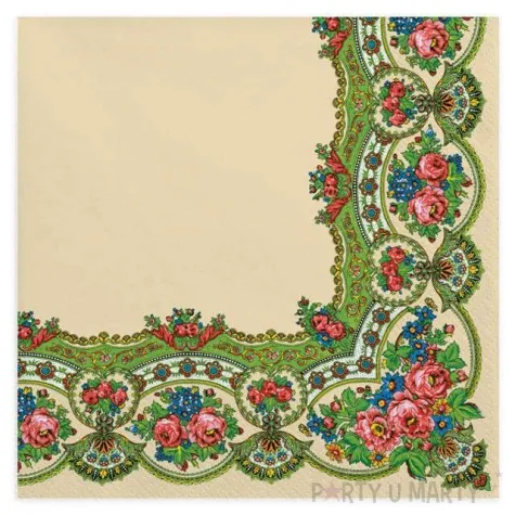 serwetki ludowe polski wzor goralski maki 33 cm 20 szt