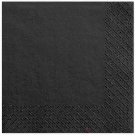 serwetki lunch classic czarne 33 cm 20 szt