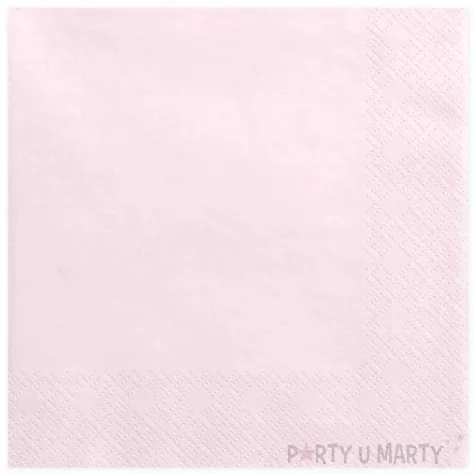 serwetki lunch classic rozowe jasne pudrowe 33 cm 20 szt