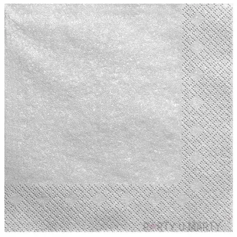 serwetki lunch classic srebrne 33 cm 20 szt