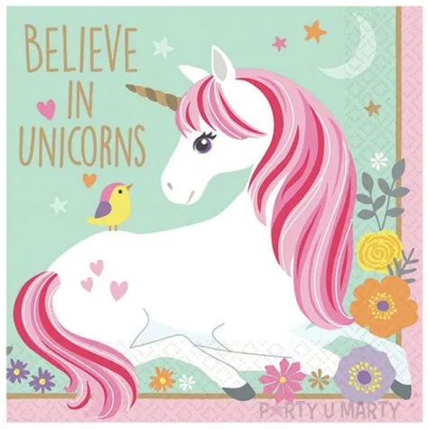 serwetki magiczny jednorozec amscan 25 cm 16 szt