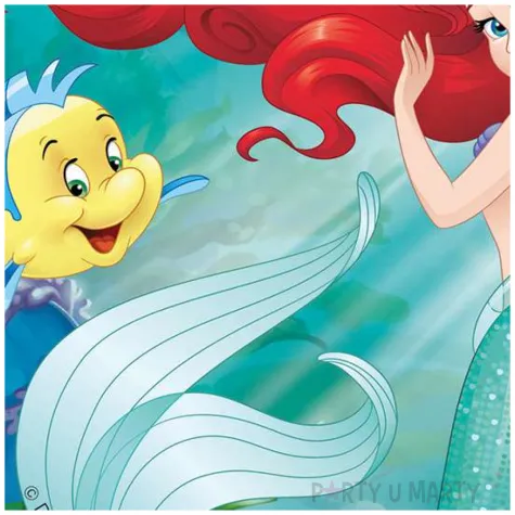 serwetki mala syrenka arielka procos 33 cm 20 szt