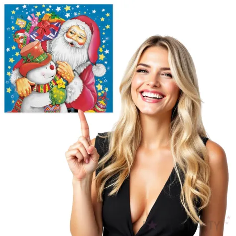 serwetki malowany sw mikolaj i balwan maki 33 cm 20 szt