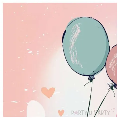 serwetki mam juz roczek kroliczek rozowy godan 33 cm 20 szt