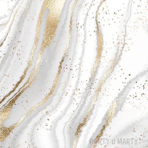 serwetki marmurowe zloto paw 33 cm 20 szt