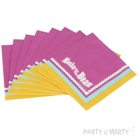 serwetki masha and the bear masha i niedzwiedz smiffys 33 cm 20 szt