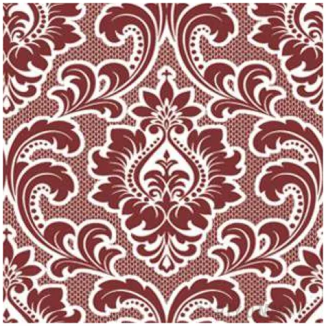 serwetki meandryczny wzor czerwone maki 33 cm 20 szt