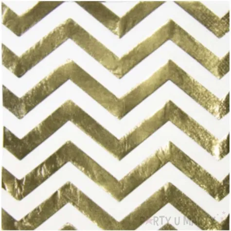 serwetki metalic zlote folat 33 cm 20 szt