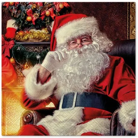 serwetki mikolaj w domu paw 33 cm 20 szt