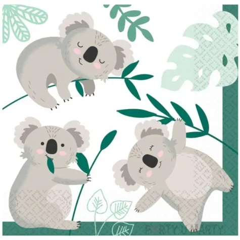 serwetki misie koala amscan 33 cm 16 szt