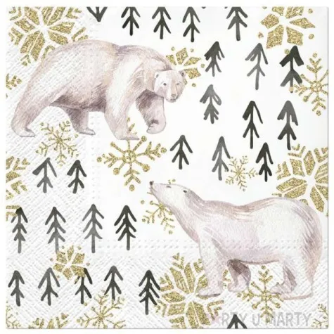 serwetki misie polarne paw 33 cm 20 szt