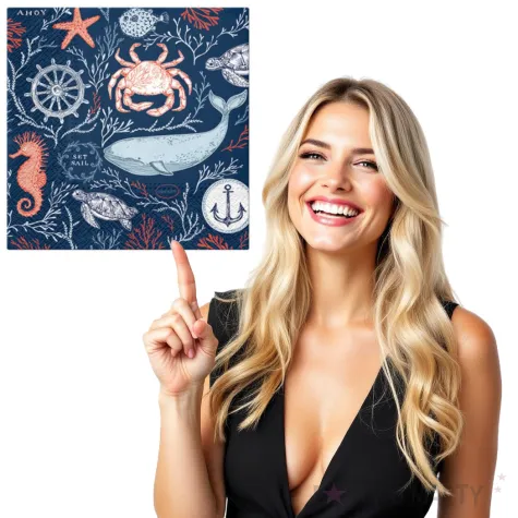 serwetki morski swiat paw 33 cm 20 szt