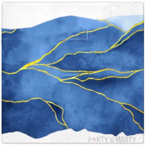 serwetki morskie fale paw 33 cm 20 szt