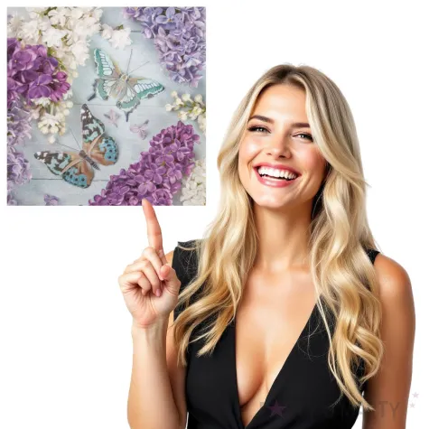 serwetki motyle wsrod lilii maki 33 cm 20 szt