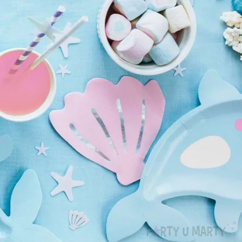 serwetki muszelka rozowe partydeco 26 cm 20 szt