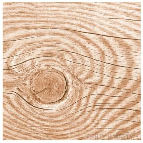 serwetki naturalne drewno brazowe maki 33 cm 20 szt