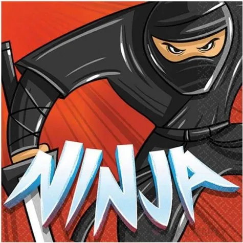 serwetki ninja amscan 25 cm 16 szt