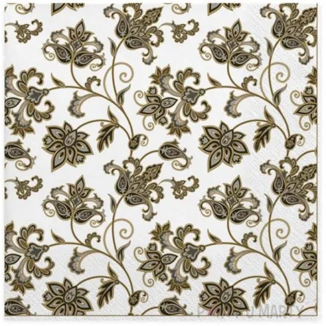serwetki orientalne kwiaty maki 33 cm 20 szt