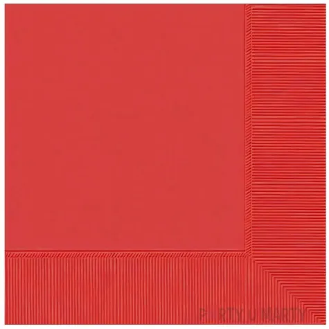 serwetki papierowe apple red czerwony amscan 33 cm 20 szt