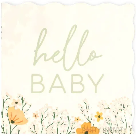 serwetki papierowe baby shower hello baby amscan 33 cm 17 szt