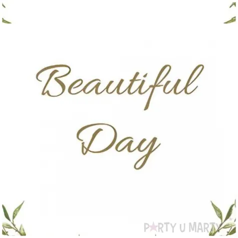 serwetki papierowe beautiful day bialy maki 33 cm 20 szt